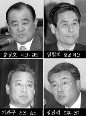 ‘위기의 자민련’ 소속 의원 14 명 전원인터뷰