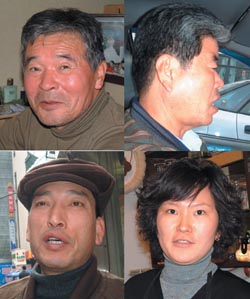거리에서 만난 시민들