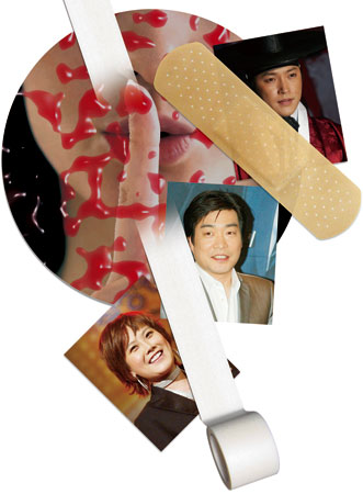 부상투혼 연예가 뒷얘기