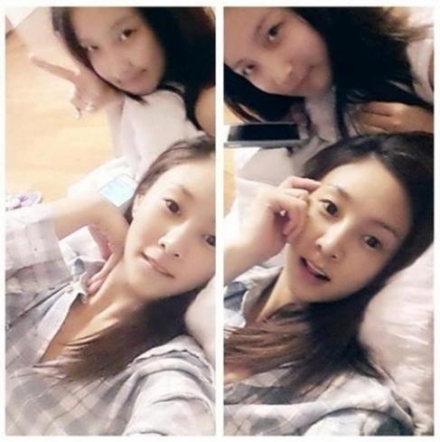 지나 청순한 잠옷셀카 공개 '이상한 생각 마세요'