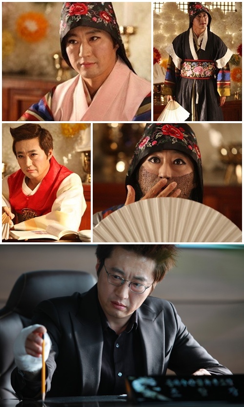 박신양, 박수무당 변신…'떡화장+눈빛+복장' 완벽 빙의