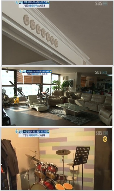 박준규, 초호화 80평 아파트 공개…드럼 치는 아들 위해 방음시설까지