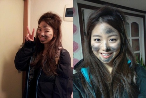 "동안 미모? 궁금하면 500원" 한지우 꽃거지 변신 눈길