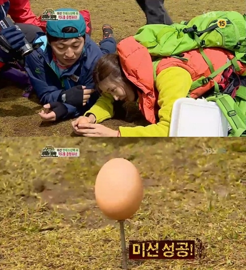 박솔미, 날달걀 세우기 성공, "보고도 믿기지 않아~"
