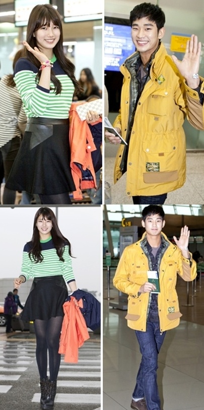수지 공항패션, "봄처녀처럼 산뜻해" 삼촌팬들 두근두근