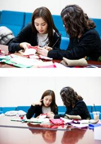 '장옥정' 김태희, 바느질 열공…서울대 의류학과 실력 발휘