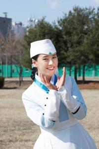 송지효 꽃받침 애교 "드라마 '천명' 본방사수~"