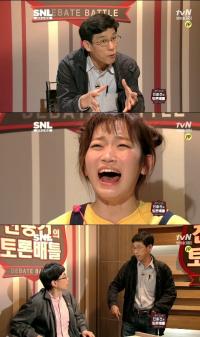 'SNL 코리아' 출연한 진중권, 진중건 몰아붙이고 김슬기 울린 사연은