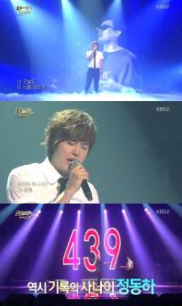 정동하 '비처럼 음악처람' 관객 적셨다…신기록 세우며 '불후' 우승