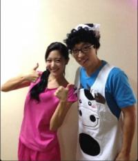 <전송 안함> 클라라 유재석 '해투3' 인증샷…"다정한 듯 어색"