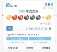 로또 595회 당첨번호 '8, 24, 28, 35, 38, 40', 1등 당첨금 17여억 원
