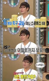'라스' 송종국 재산 폭로 "땅 평수만 틀려? 정말 이 정도일 줄은..."