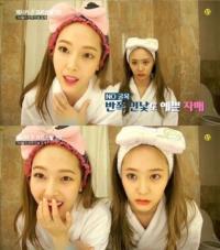 '제시카앤크리스탈' 제시카 크리스탈 반쪽 민낯 "진짜 맨얼굴 맞아?…여신급"