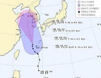 태풍 나크리 경로, 2일 서귀포 3일 목포 4일 군산 향해 북상