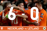 ‘생명연장 히딩크’ 네덜란드, 라트비아 6-0 대파…“로벤·훈텔라르 멀티골 폭발”