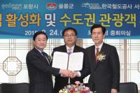 포항시-울릉군-․한국철도공사 업무협약 “수도권 관광객 이끈다”
