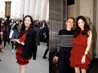 [배틀룩] 정려원 파리 '이자벨마랑' 패션쇼..'붉은 드레스로 매력발산'