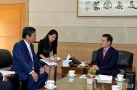 윤장현 광주시장, 카마타 히로시 센다이상공회의소 회장 일행 접견