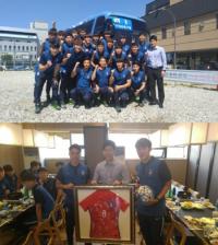 박지성, 수원JS컵 앞두고 U19대표팀 만나 격려