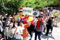 [포토] 대구를 가로지른 평화걷기 행진