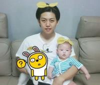 '개밥남' 동호, 붕어빵 아들과 귀요미 인증샷 "아들바보 인증이요~"