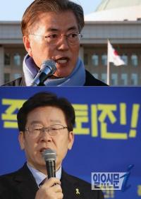 문재인·이재명 촛불광장으로···박원순 ‘호남’ 안철수 ‘양로원’ 