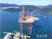 대우조선해양, 대형 잭업리그 새해 첫 인도