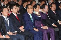 물 마시는 자유한국당 대선후보들
