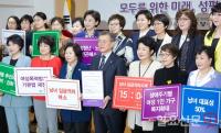 문재인 더불어 민주당 대선후보 ‘한국여성단체 협의회’  기념촬영