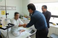 대전중부서, 희귀병 경찰관에 성금전달