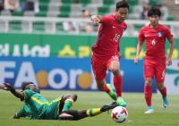 한국 U-20 축구대표팀 ‘신태용호’, 백승호·조영욱 득점에도 세네갈과 2-2 무승부