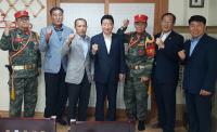 안상수 창원시장, 해병대마산연합전우회 만나 화담 나눠