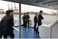 부산·인천 해사고 실습생, 부산항 견학