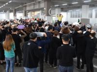 [포토] 롯데백화점 부산본점, 전 직원 참여 지진대피 훈련 실시