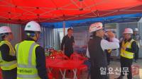 [포토] 한국철도시설공단 경영진, 폭염 대비 건설현장 근로자 휴식상태 점검
