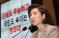 나경원 “북한어선, 청와대 은폐 기획 사건”