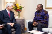 국제청소년연합 박옥수 목사, 기니·우간다 대통령 에스와티니 총리와 면담