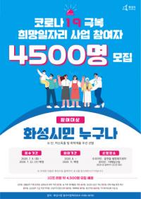 화성시, 희망일자리 참여자 모집
