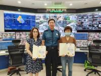 동두천시, CCTV 관제요원 자전거 절도범 검거 기여... 동두천경찰서장 감사장 전달