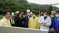 이낙연, 충북선 수해현장 방문…특별재난지역 신속 선포 약속