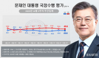 문재인 대통령 지지율 45.6%…부정평가 50% 아래로