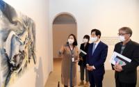 안병용 의정부시장, 의정부미술도서관 격려차 방문