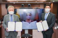 폐기물기술 전수 위한 비대면 MOU 체결기념식 개최
