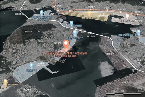 부산 영도공업지역 시범지구 사업 대상지 위치도. 사진=부산시 제공