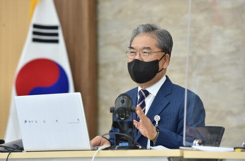 이재정 경기도교육감은 7월 21일 취임 3주년 기념 온라인 기자회견에서 경기교육의 3년에 대해 자평했다. 사진=경기도교육청 제공
