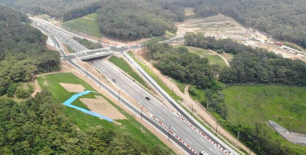 화성 함백산추모공원 39번국도 연결도로 개통. 사진=화성시 제공