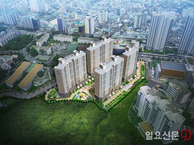거제시 옥포동에 들어서는 반도건설 '거제 유보라' 예상 조감도