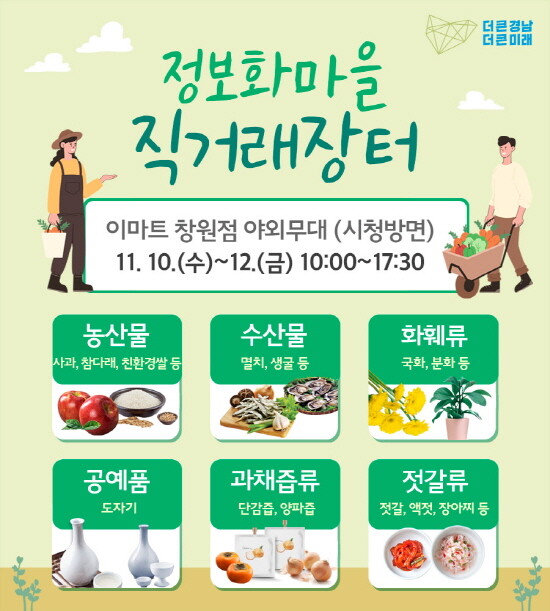 홍보 이미지(경상남도정보화마을대형마트직거래장터)