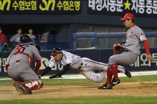 김용의는 2021시즌 대주자 혹은 대수비로 경기에 나섰다. 사진=연합뉴스