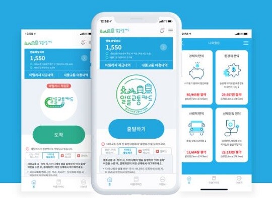 알뜰교통카드는 마일리지 적립과 카드사 할인으로 최대 30%까지 할인 받을 수 있다. 사진=알뜰교통카드 홈페이지 캡처
